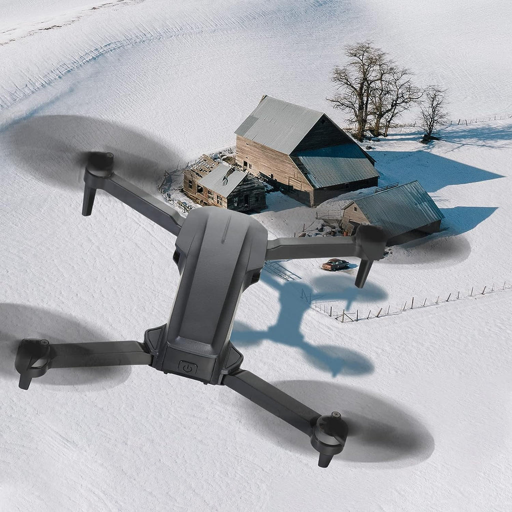 Imponerande 4K Kameradrönare med 5G WiFi för Vuxna och Nybörjare – 40 Minuters Flygtid, Elegant Svart och Orange Design