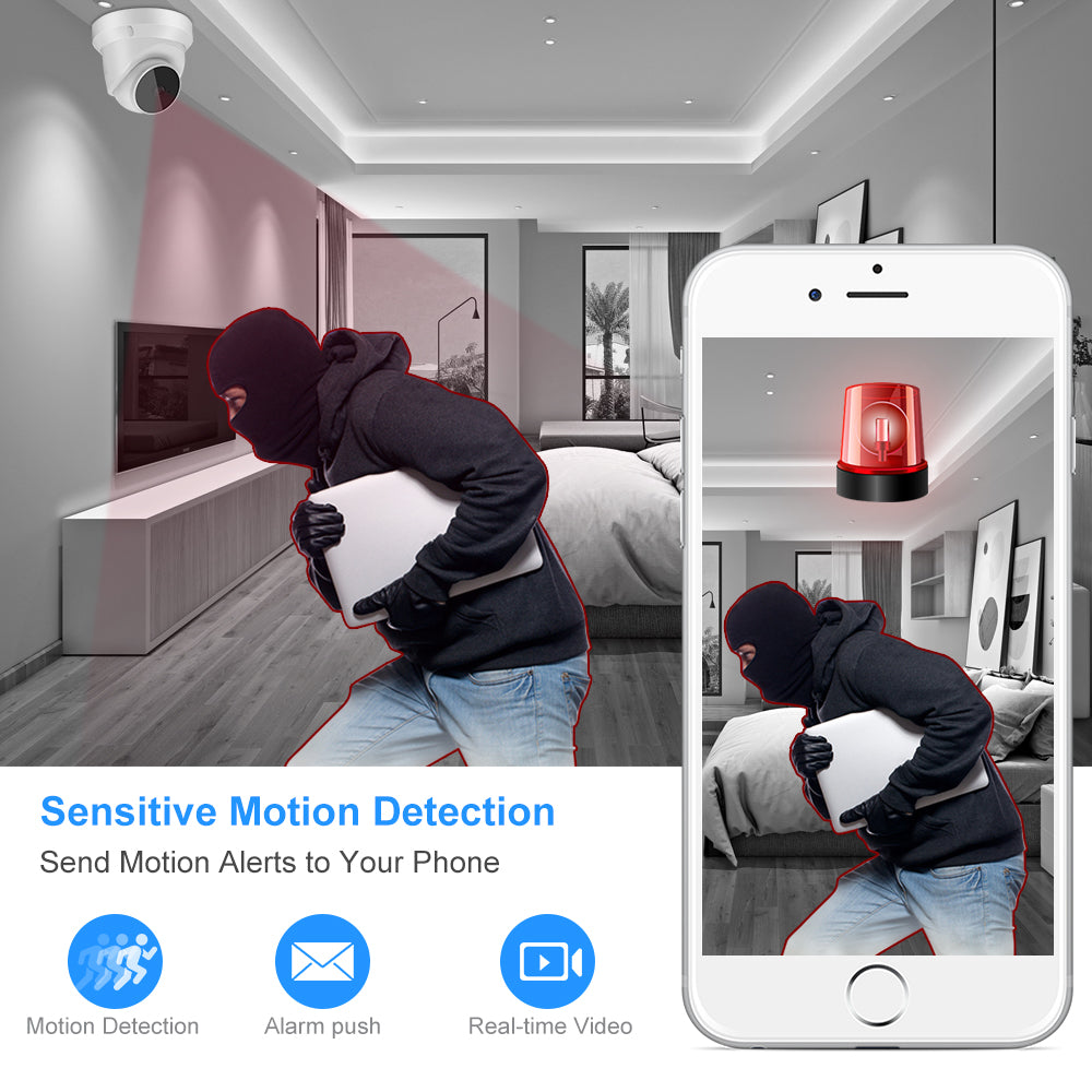IP WiFi-kamera Babymonitor Hemövervakningskamera