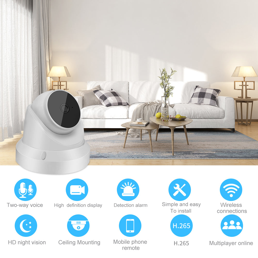 IP WiFi-kamera Babymonitor Hemövervakningskamera